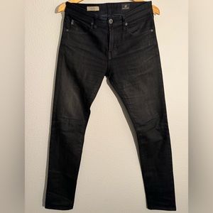 Vintage AG Jeans Dylan Skinny Black Denim size 29